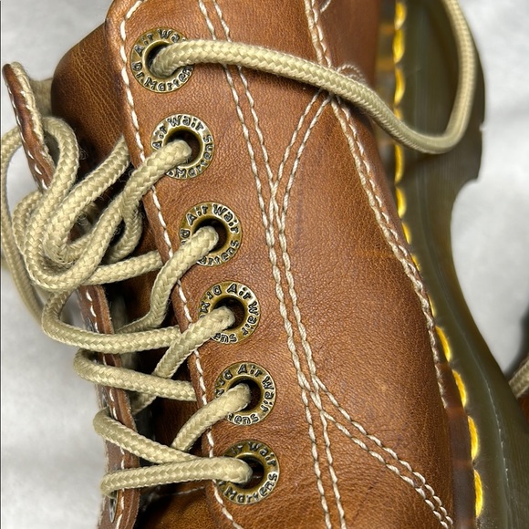 Dr Martens Shoes Wmn's Size 7 Brown Leather 12283 Platform Daisy Chunky Oxford - Picture 6 of 13